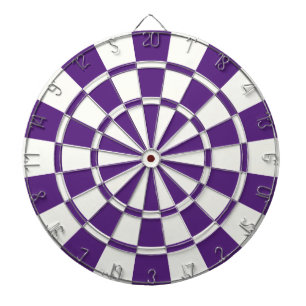 Dark Purple And White Dartboard