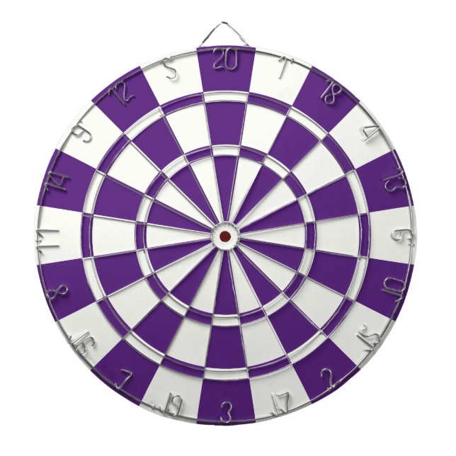 Dark Purple And White Dartboard (Front)
