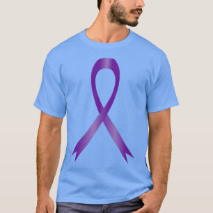 Dark Purple Awareness Ribbon T-Shirt