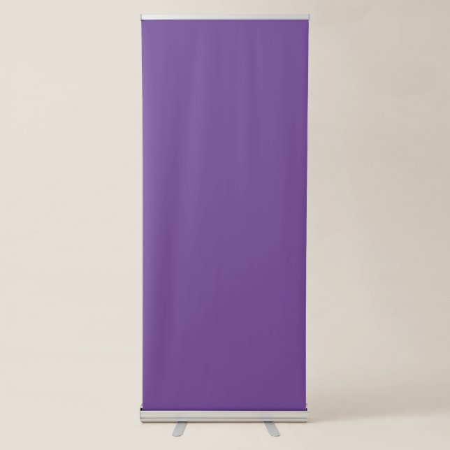 Dark Purple Best Vertical Retractable Banner (Front)