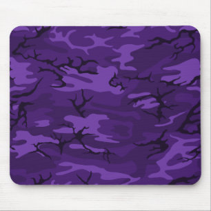 Dark Purple Camo Mouse Mat
