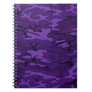 Dark Purple Camo Notebook