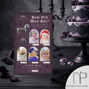 Dark Purple Carousel Horse How Old Was She Game