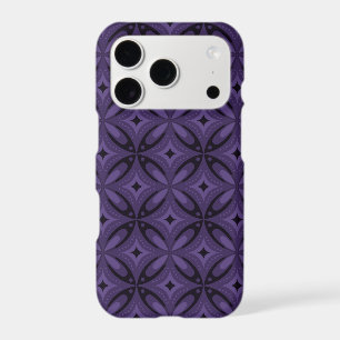 Dark Purple Colored Retro Pattern