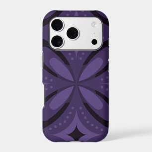 Dark Purple Colored Retro Pattern