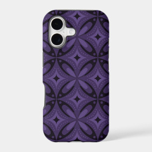 Dark Purple Colored Retro Pattern