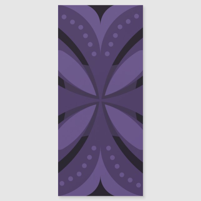 Dark Purple Coloured Retro Pattern (Front)
