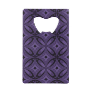 Dark Purple Coloured Retro Pattern