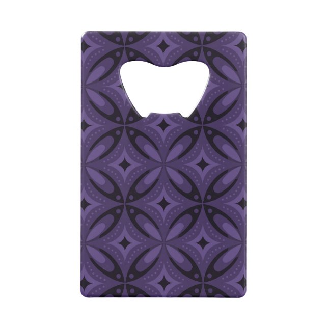 Dark Purple Coloured Retro Pattern (Front)