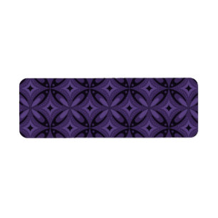 Dark Purple Coloured Retro Pattern
