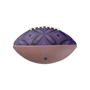 Dark Purple Coloured Retro Pattern American Football