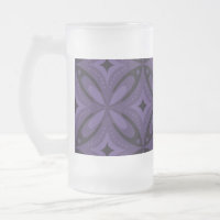 Dark Purple Coloured Retro Pattern