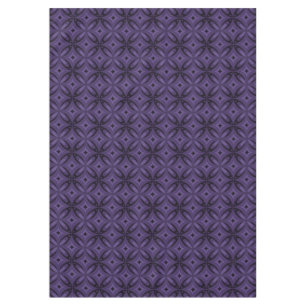 Dark Purple Coloured Retro Pattern Tablecloth