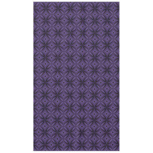 Dark Purple Coloured Retro Pattern Tablecloth