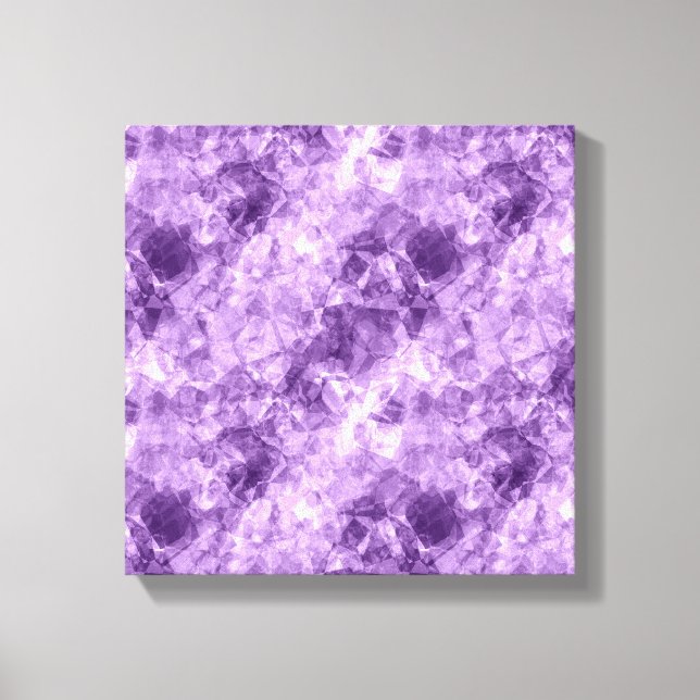 Dark Purple Crumpled Texture Canvas Print (Front)