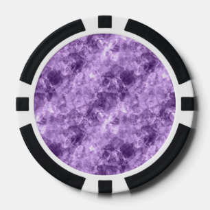 Dark Purple Crumpled Texture Poker Chips