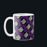 Dark Purple Custom logo business pattern employee Coffee Mug<br><div class="desc">Easily personalize this simple elegant cool dark purple Custom business pattern employee Coffee Mug adding your company logo, photo or any image. Upload a custom background image or choose any background solid color. Create your own standard branded mugs with your corporate custom logo. A basic, professional custom logo mug template...</div>