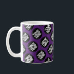 Dark Purple Custom logo business pattern employee Coffee Mug<br><div class="desc">Easily personalize this simple elegant cool dark purple Custom business pattern employee Coffee Mug adding your company logo, photo or any image. Upload a custom background image or choose any background solid color. Create your own standard branded mugs with your corporate custom logo. A basic, professional custom logo mug template...</div>