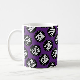 Dark Purple Custom logo business pattern employee Coffee Mug