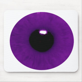 Dark Purple Eyeball Mouse Pad