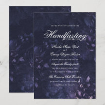 Dark Purple Gothic Boho Floral Handfasting