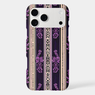 Dark Purple Gothic Damask Phone Case