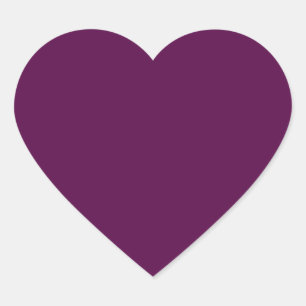 Dark Purple Heart Sticker