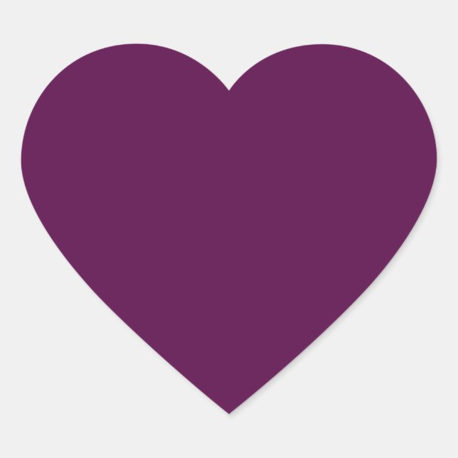 Dark Purple Heart Sticker (Front)