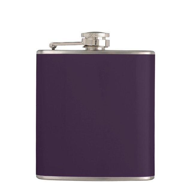Dark Purple Hip Flask (Front)