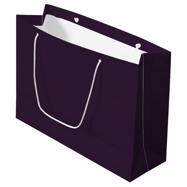 Dark Purple Large Gift Bag (Front Angled)