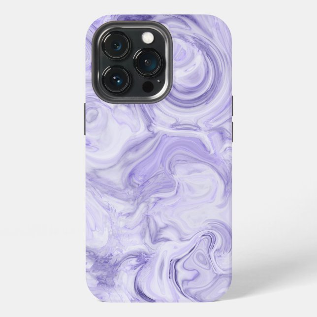 Dark Purple Marble Gradient iPhone Case (Back)