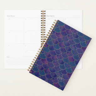 Dark Purple Mermaid Yearly Planner