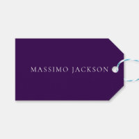 Dark Purple Minimalist Plain Modern 