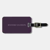 Dark Purple Minimalist Plain Modern
