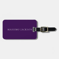Dark Purple Minimalist Plain Modern 