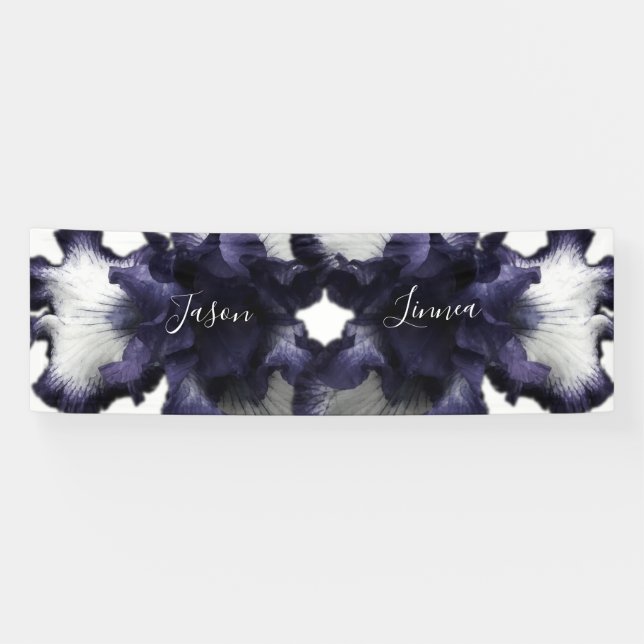 Dark Purple Minimalist Radiant Diaphanous  Modern  Banner (Horizontal)