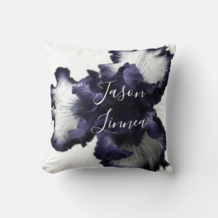 Dark Purple Minimalist Radiant Diaphanous  Modern  Cushion