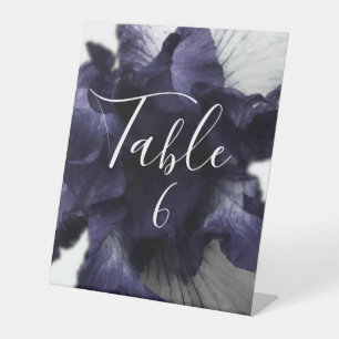 Dark Purple Minimalist Radiant Diaphanous Modern Pedestal Sign