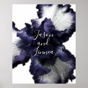Dark Purple Minimalist Radiant Diaphanous Modern Poster