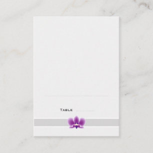 Dark Purple Orchid Folded Place Cards