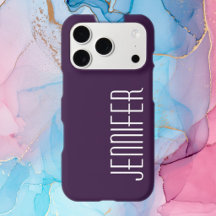 Dark Purple, Personalised Jumbo Custom Name
