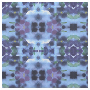 Dark Purple Plum Watercolour Sewing Fabric