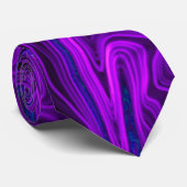 dark purple psychedelic necktie (Rolled)