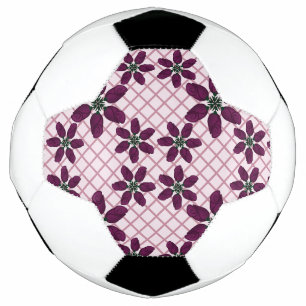 Dark Purple Rose Pattern — Elegant Plum Flora Football