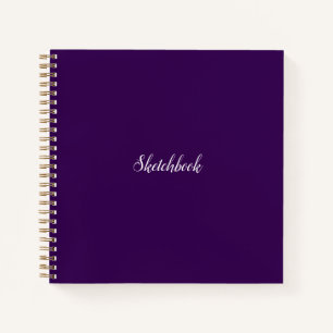 Dark Purple Sketchbook Notebook