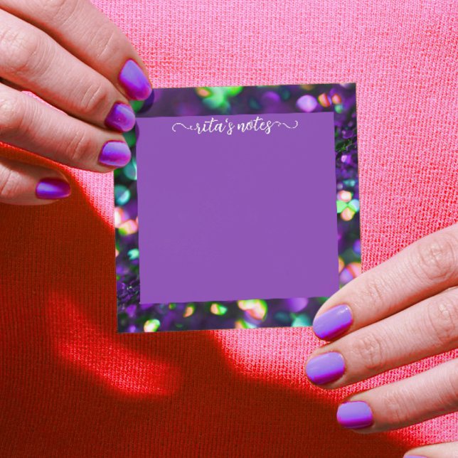 Dark Purple Sparkling Post-it Notes (Creator Uploaded)
