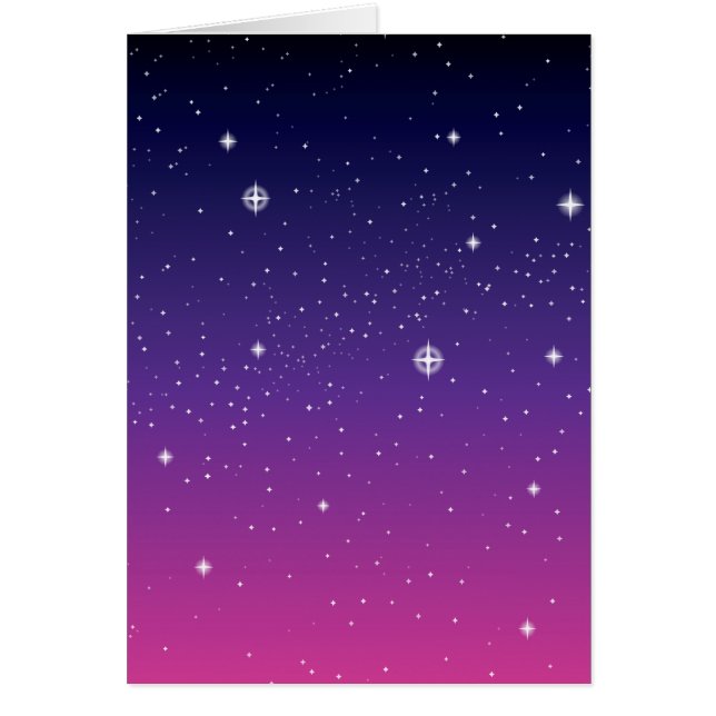 Dark Purple Starry Night Sky (Front)