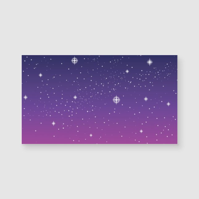 Dark Purple Starry Night Sky (Front)