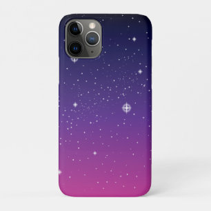 Dark Purple Starry Night Sky iPhone 11 Pro Case
