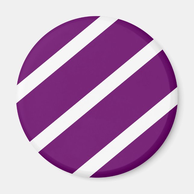 Dark Purple Stripes Magnet (Front)